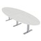 Skutchi Designs 45 in W, 120 in L, 29 in H, Engineered Wood Top, White HAR-OVL-46X119-T-WHCYPRESS - alternate 1